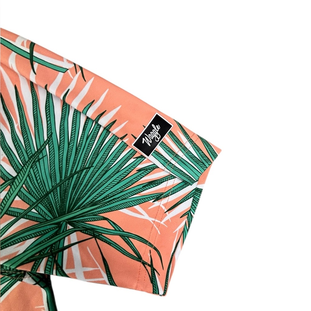 Waggle |‎ Tropical Palms Polo | XL | Like New!! - Picture 3 of 6